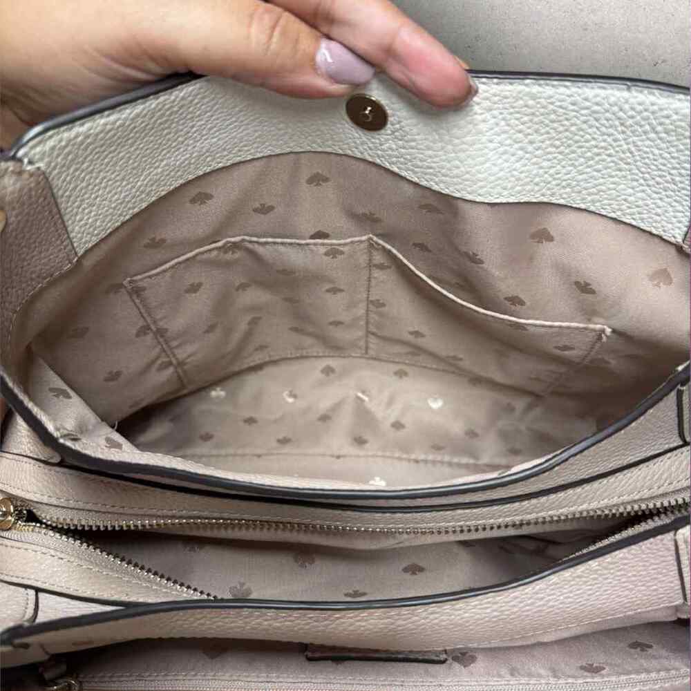 Kate Spade Leila Medium Triple Compartment Shoulder Bag light sand & warm beige - Picture 7 of 13